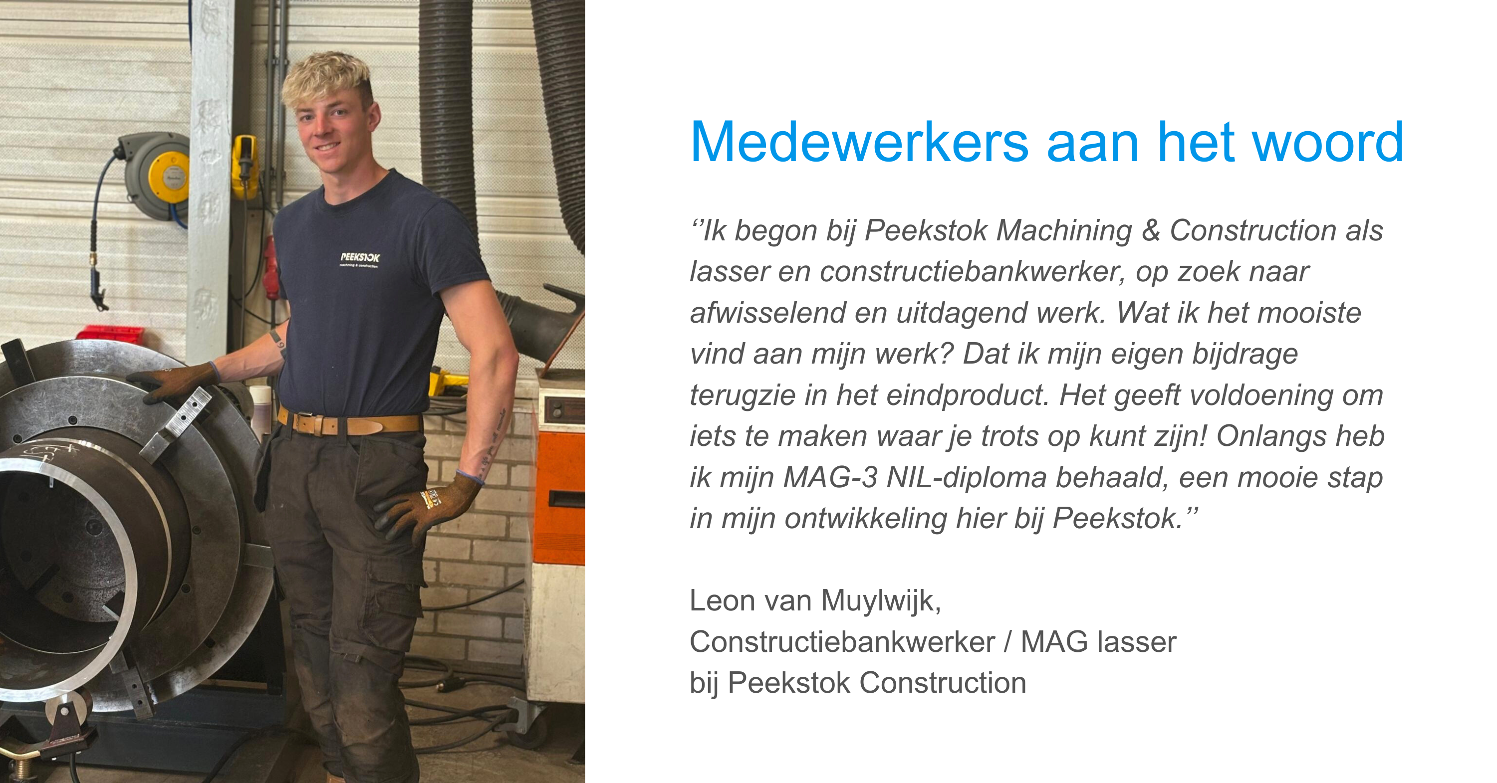 Peekstok quote Leon